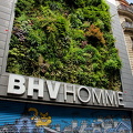 BHV Homme, a Marais department store dedicated to men's fashion. I like the vertical garden.